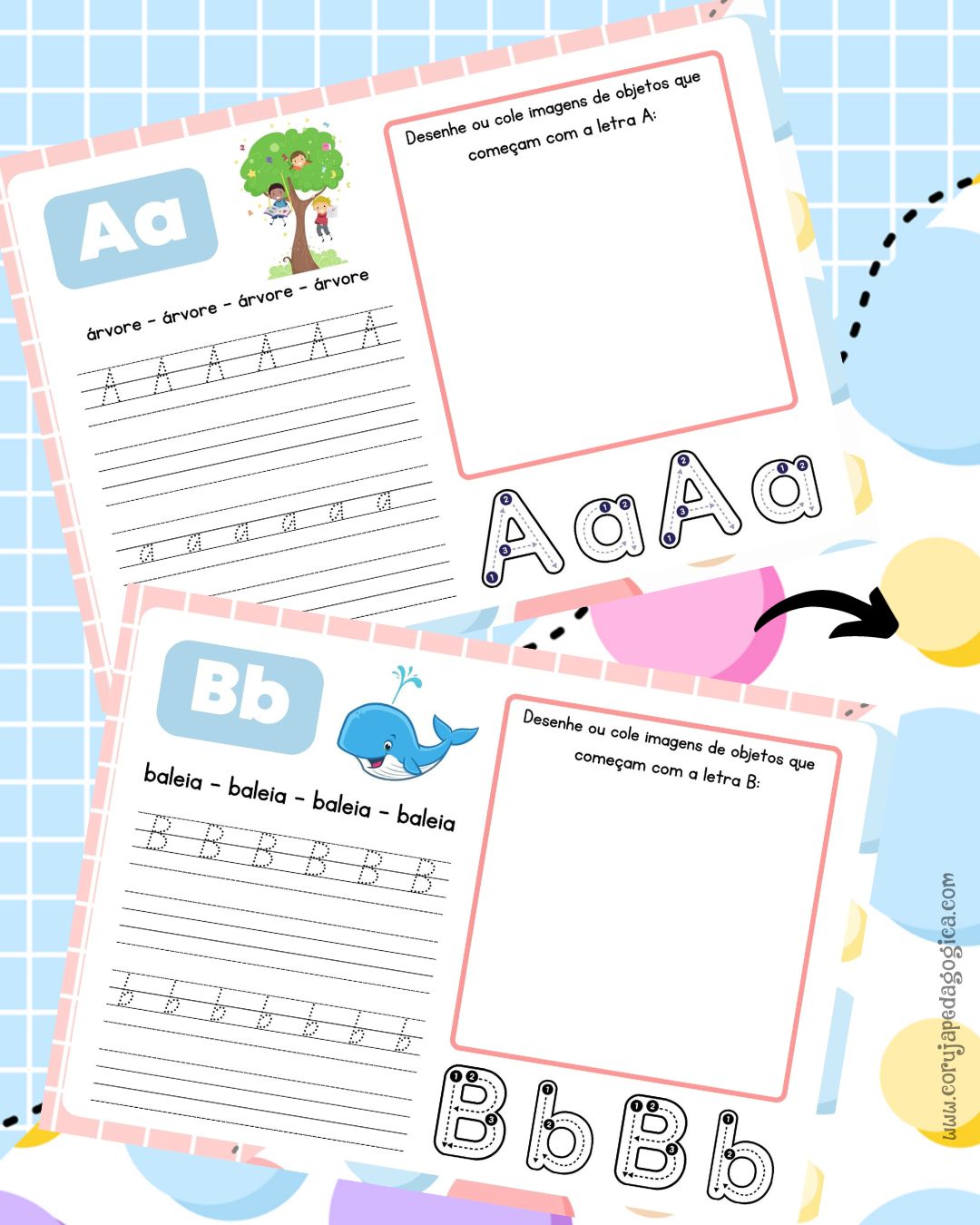 Caderno de Atividades Treinando as letrinhas